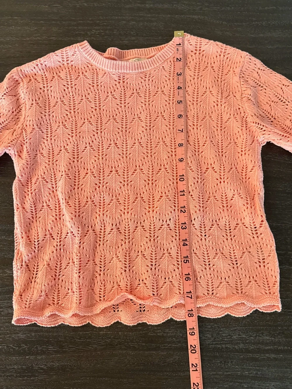 Jessica Simpson Girls Peach Knit Matching Shirt and Pants Large 10